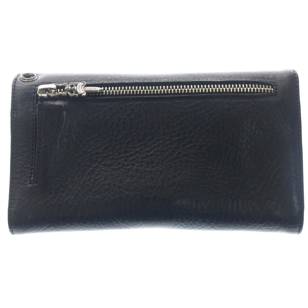 CHROME HEARTS(クロムハーツ) WAVE ウェーブ レザーウォレット 財布 ブラック BCA375