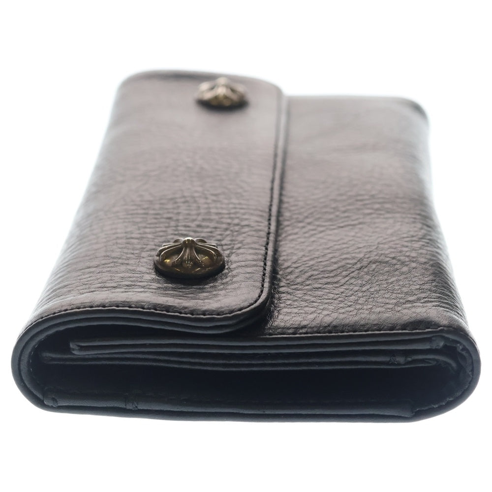 CHROME HEARTS(クロムハーツ) WAVE ウェーブ レザーウォレット 財布 ブラック BCA375
