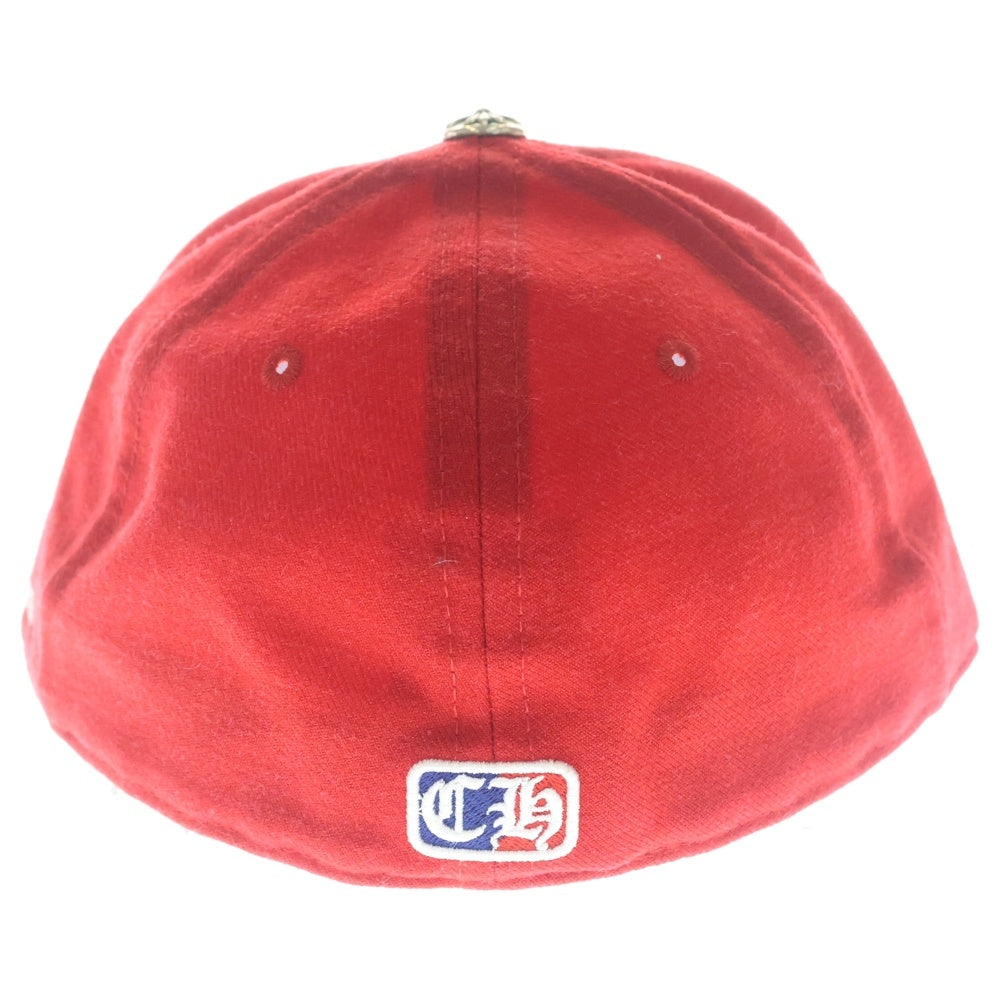 CHROME HEARTS(クロムハーツ) CH HAT ハートロゴ刺繍ベースボールキャップ帽子 レッド
