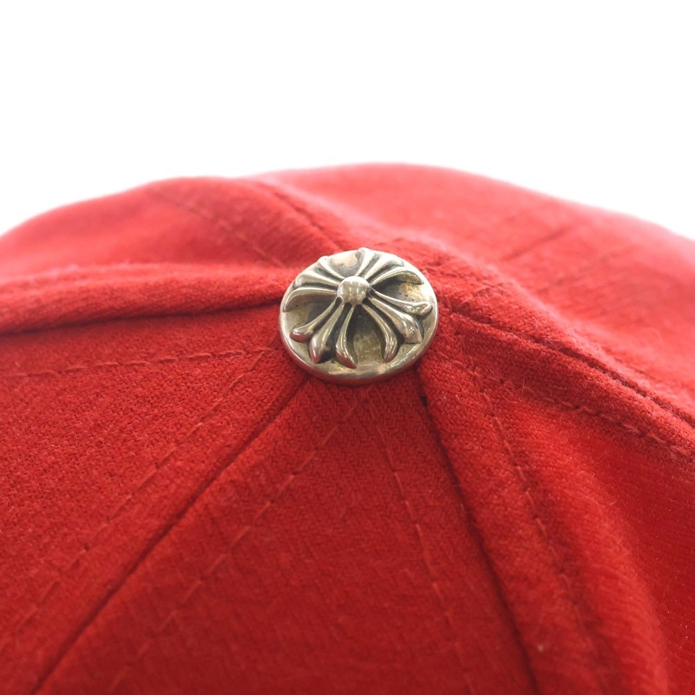 CHROME HEARTS(クロムハーツ) CH HAT ハートロゴ刺繍ベースボールキャップ帽子 レッド