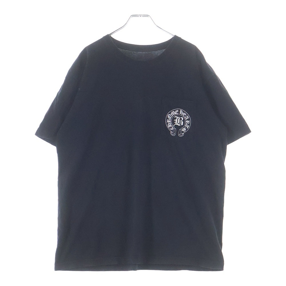 CHROME HEARTS(クロムハーツ) BELLA ベラハディッド イニシャル ロゴプリント 半袖Tシャツ ブラック