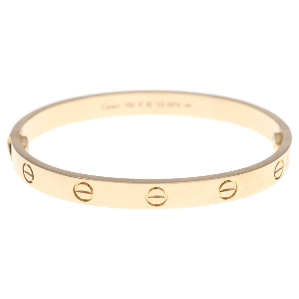Cartier(カルティエ) LOVE BRACELET ラブブレス バングル Au750PG ♯17 ピンクゴールド レディース