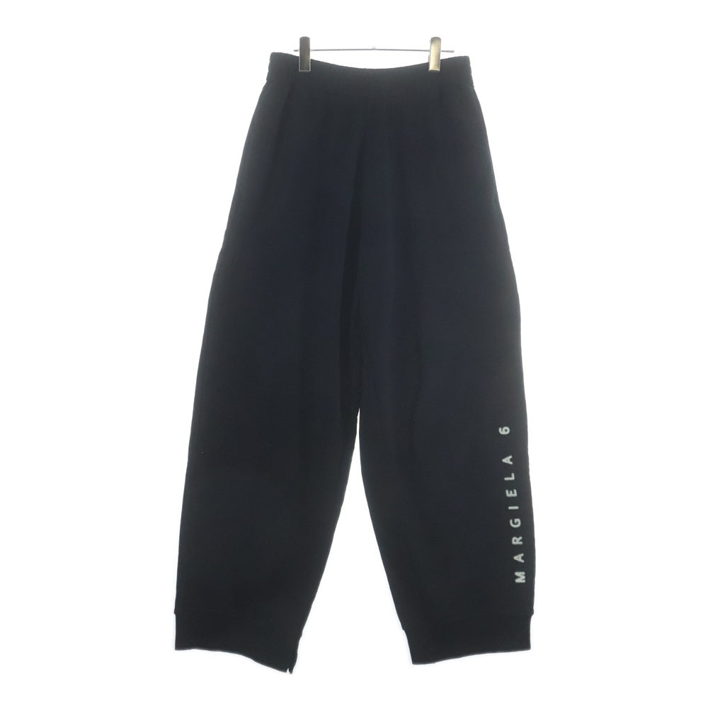 MM6 Maison Margiela(エムエムシックスメゾンマルジェラ) 23AW Cropped Sweat Pants クロップドスウェットパンツ ブラック S52KA0398 S25537