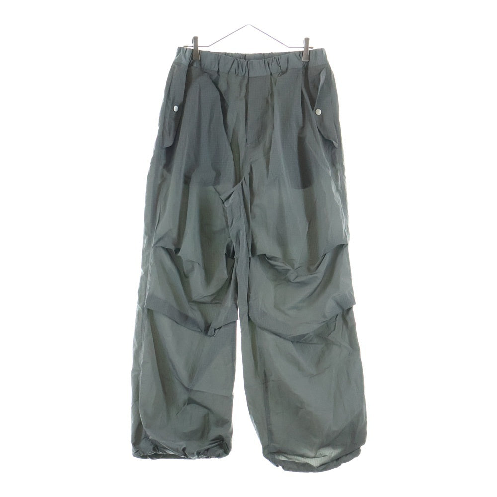 Jieda(ジエダ) 25SS NYLON PARACHUTE PANTS ナイロン パラシュートパンツ グレー Jie-25S-PT01A