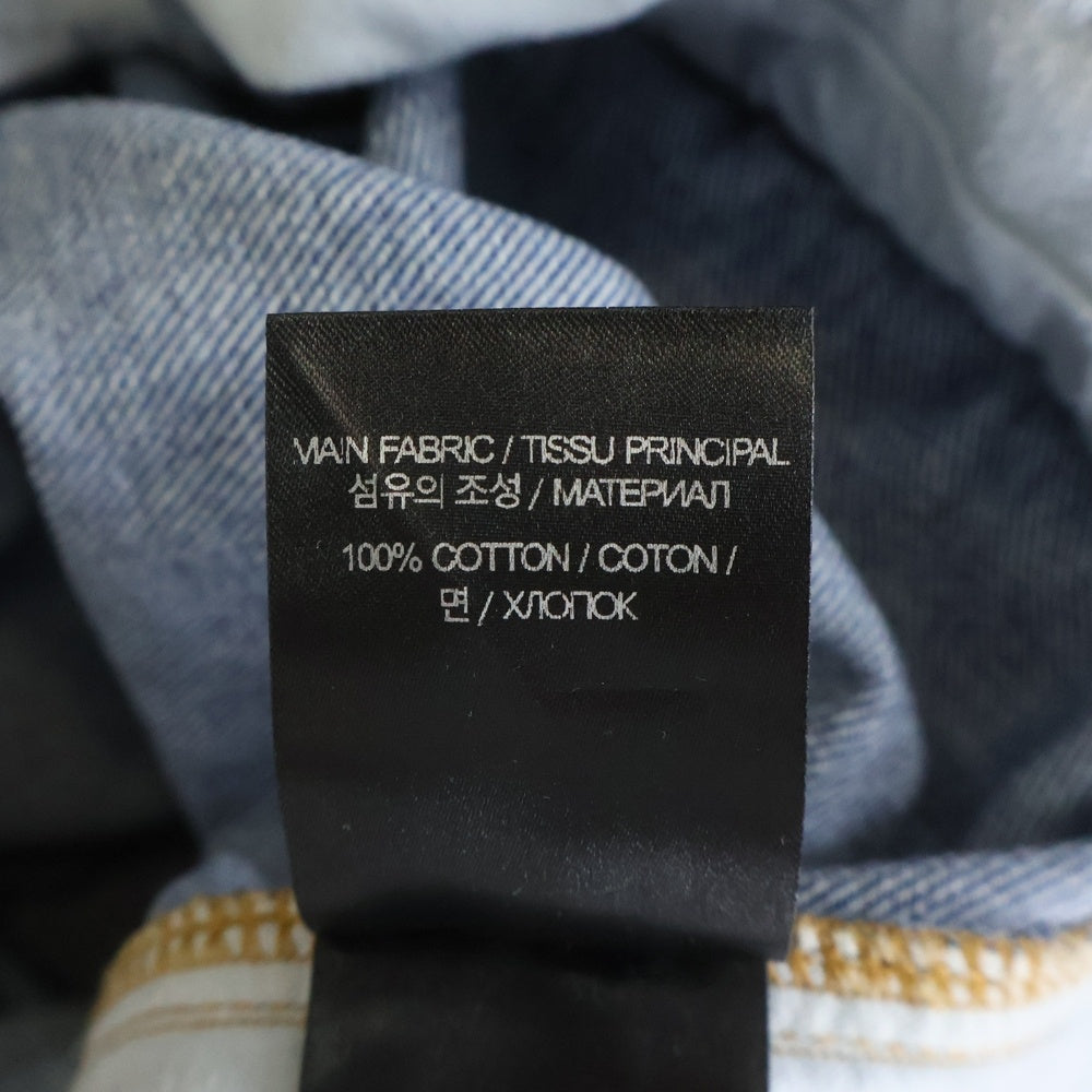 VETEMENTS(ヴェトモン) 22AW ZIPUP BAGGY DENIM PANTS ジップバギーデニムパンツ インディゴ UA53PA550L