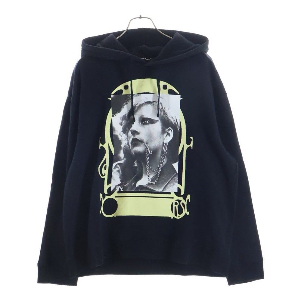 RAF SIMONS(ラフシモンズ) 19SS PUNKETTE HOODY パンケットフーディー プルオーバーパーカー ブラック 915547