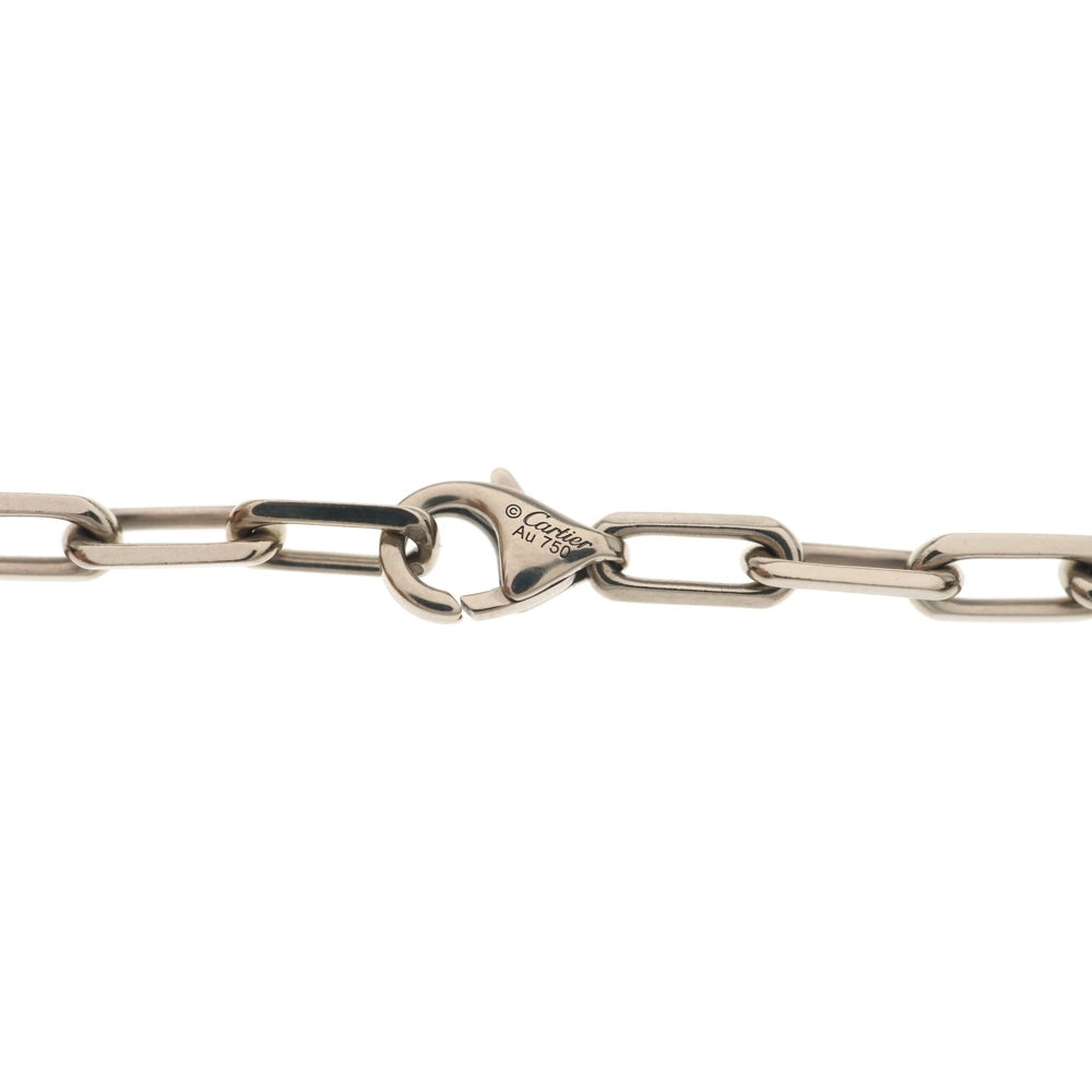 Cartier(カルティエ) サントス ドゥ カルティエ チェーン ネックレス K18WG ホワイトゴールド レディース