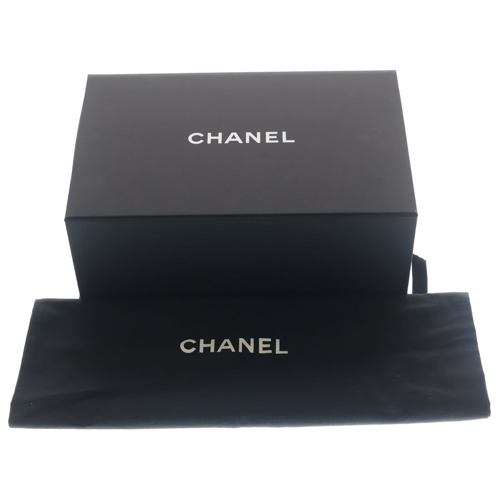CHANEL(シャネル) ツイード マトラッセ 2WAYリボン付き ショルダーバッグ ホワイト/ブラック/ゴールド レディース