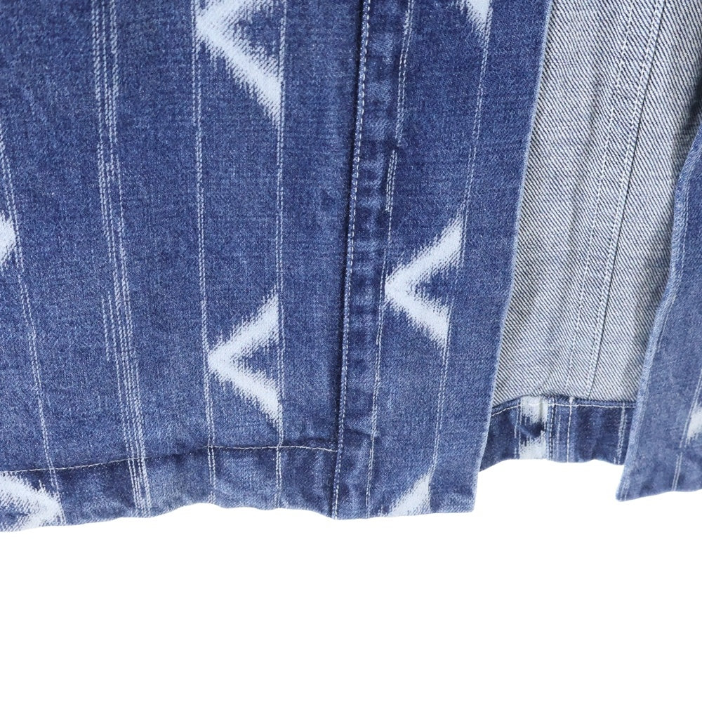 VISVIM(ヴィスヴィム) LHAMO SHIRT ONE WASHED ウォッシュド加工 ハモ スタンドカラーデニム ドローストリング シャツジャケット インディゴ