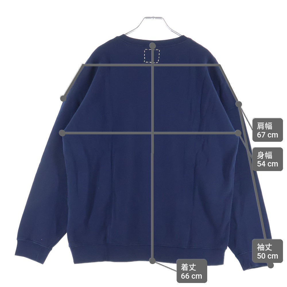VISVIM(ヴィスヴィム) JUMBO SWEAT L/S UNEVEN DYE ジャンボ スウェット クルーネックスウェット ブルー 0120105010008