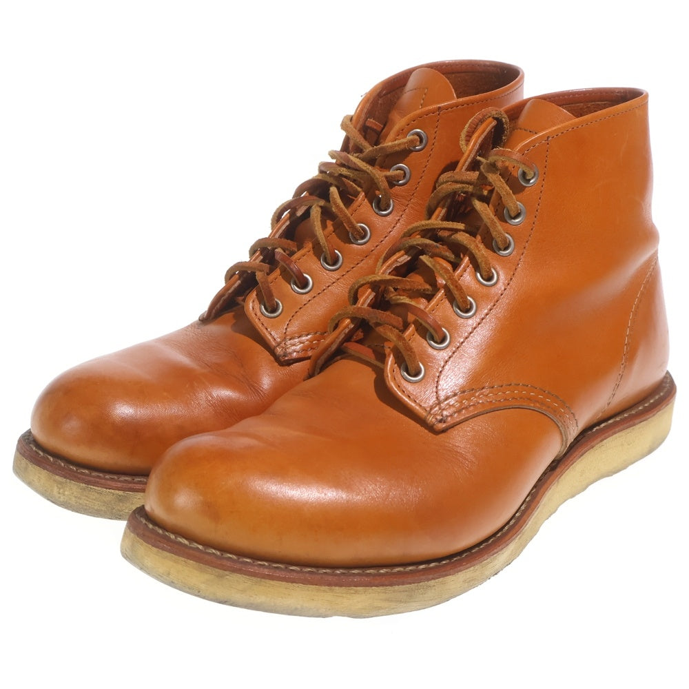 RED WING(レッド ウイング) 犬タグ レースアップブーツ ワークブーツ レザーシューズ ブラウン 9871