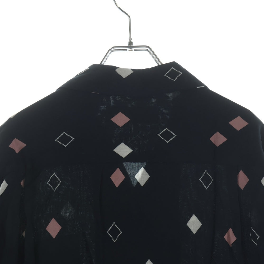 WACKO MARIA(ワコマリア) 24SS DIAMOND HAWAIIAN SHIRTS ダイヤモンド 長袖シャツ ブラック