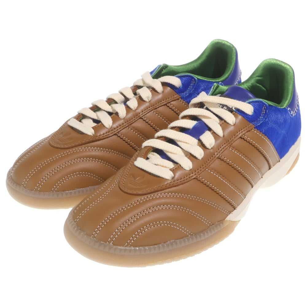 adidas(アディダス) ×Wales Bonner Samba Pony Nappa サンバ ローカットスニーカー シューズ ブラウン/グリーン IF6704