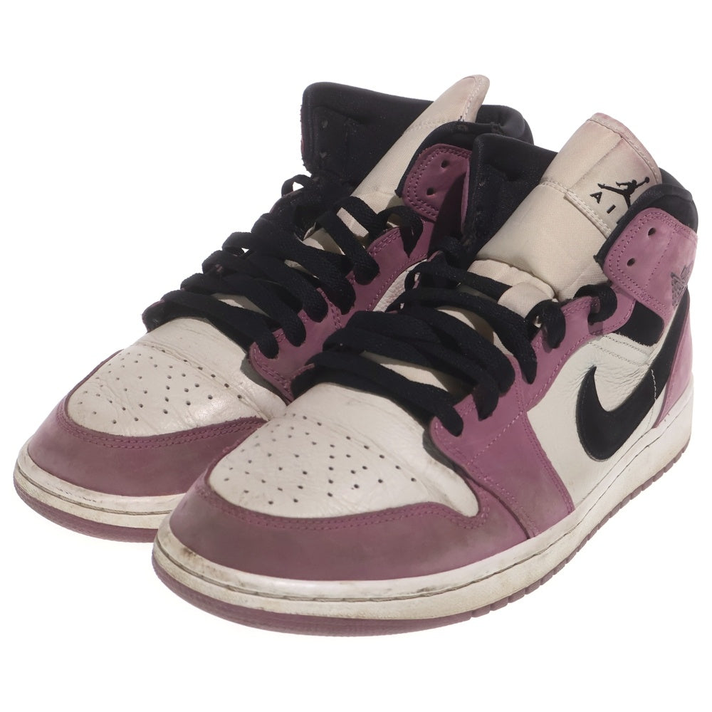 NIKE(ナイキ) Women's Air Jordan 1 Mid Berry Pink ウィメンズ エアジョーダン1 ミッド ハイカットスニーカー シューズ パープル US11.5/28.5cm DC7267-500 レディース