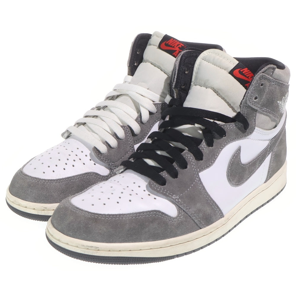 NIKE(ナイキ) Air Jordan 1 Retro High OG エアジョーダン1 レトロ ハイ OG ハイカットスニーカー シューズ US10.5/28.5cm ホワイト/グレー DZ5485-051