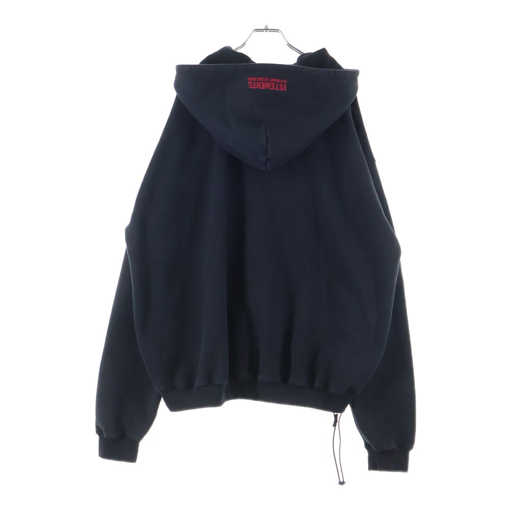 VETEMENTS(ヴェトモン) 17AW RAMMSTEIN Hoodie ラムシュタイン スウェットプルオーバーパーカー ブラック MAH18TR29