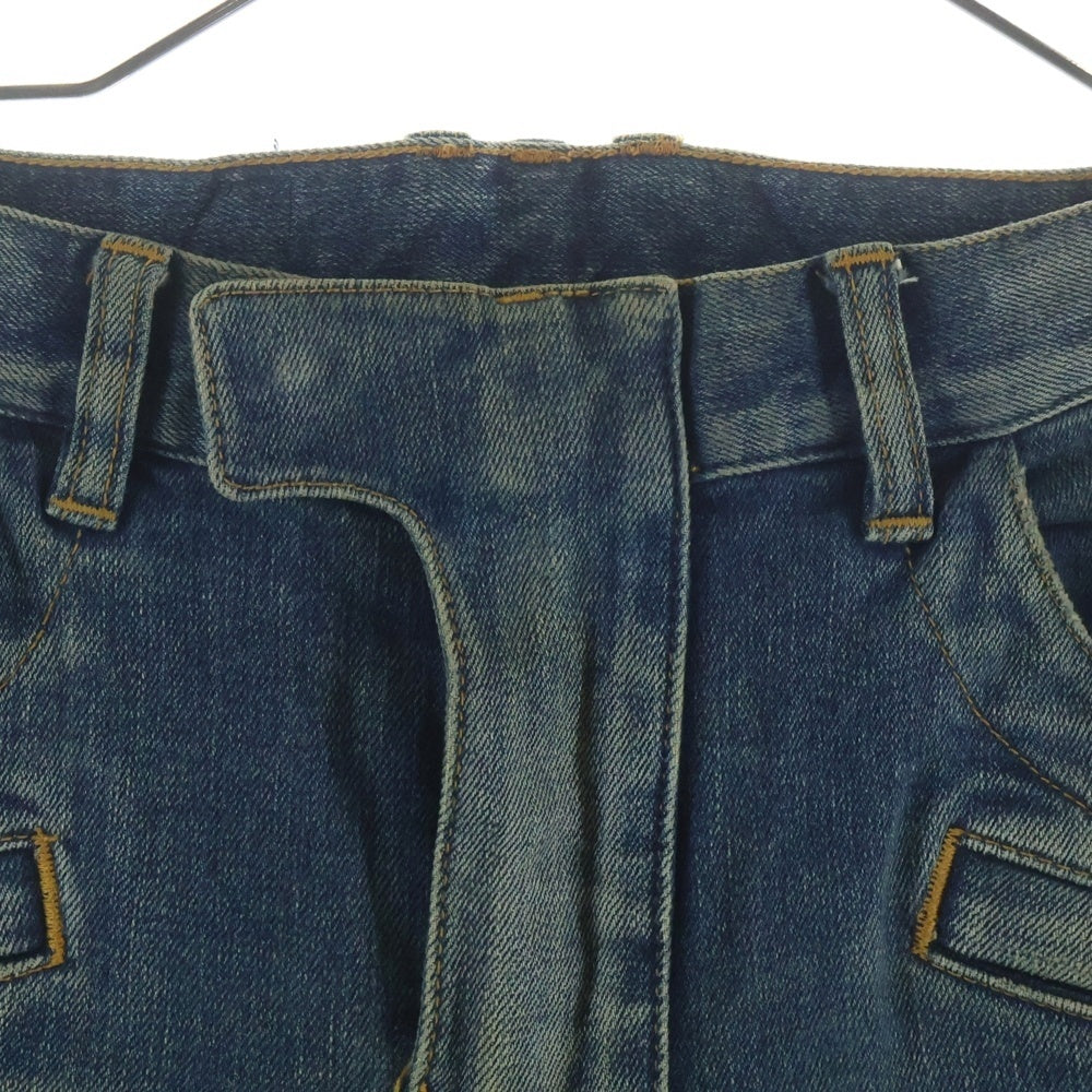 BALMAIN(バルマン) ダメージ加工バイカーデニムパンツ インディゴ POHT551C710OV