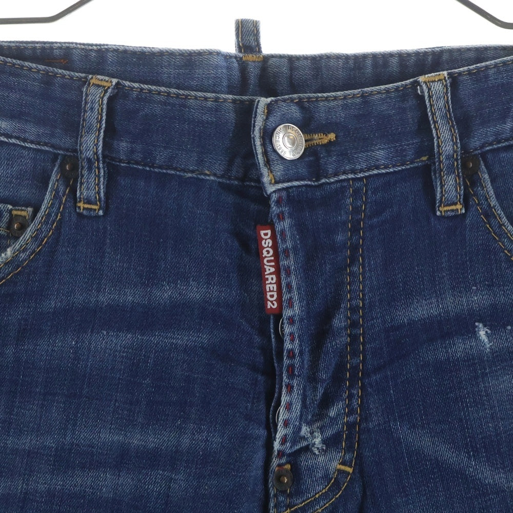 DSQUARED2(ディースクエアード) MAC DADDY JEAN ストレートパンツ スキニーデニムパンツ インディゴ S71LB0236 S30342