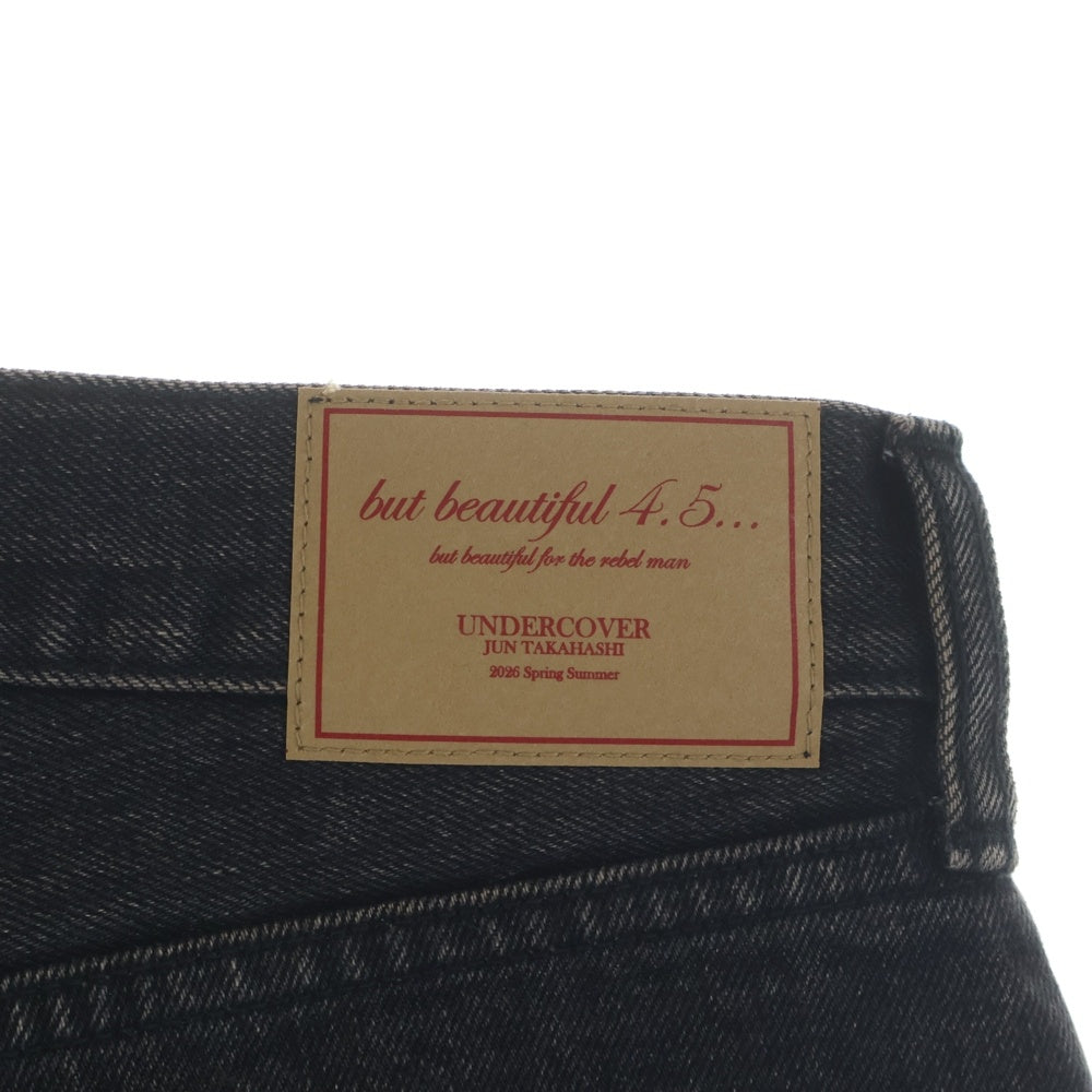 UNDERCOVER(アンダーカバー) 26SS BUT BEAUTIFUL 復刻BUT ビーズ刺繍加工デニムパンツ ブラック UC1F4503-2