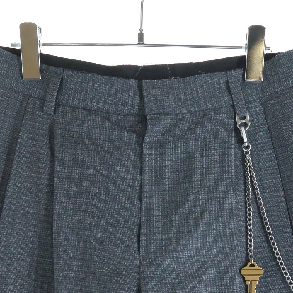 ALEXANDER WANG(アレキサンダーワン) タックチェックパンツ レディース グレー 1WC3254871