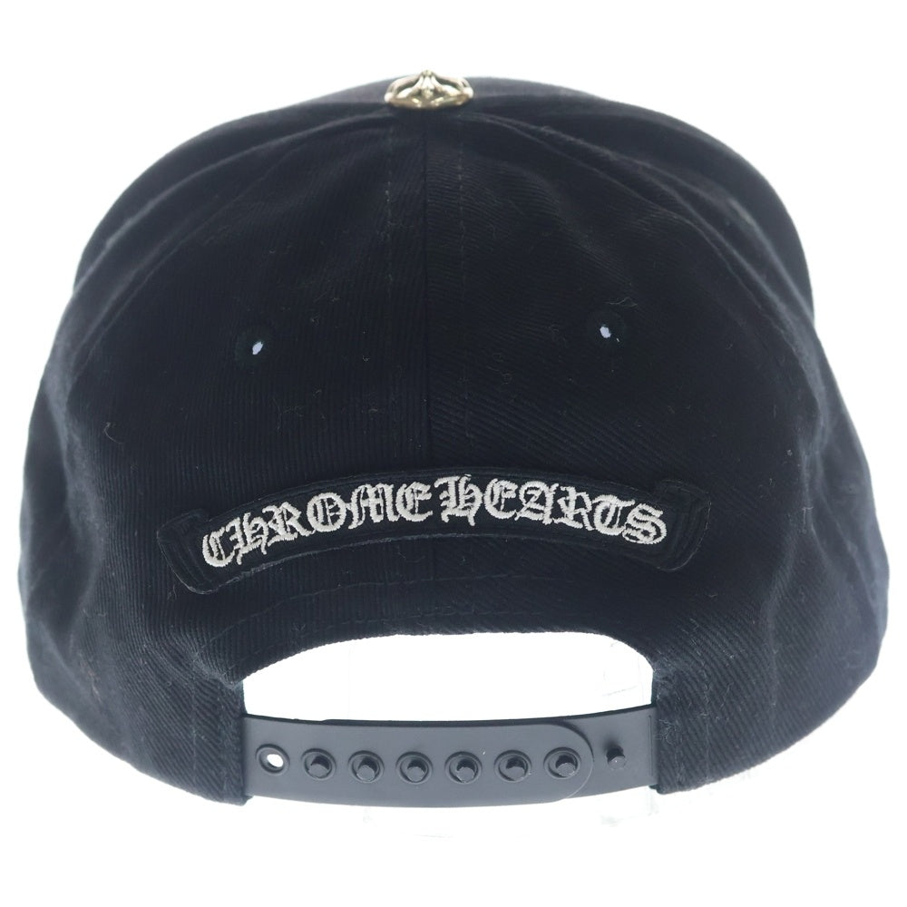 CHROME HEARTS(クロムハーツ) TRUCKER CAP デニムトラッカー ヴァインダガー刺繍 クロスボール付き キャップ ブラック