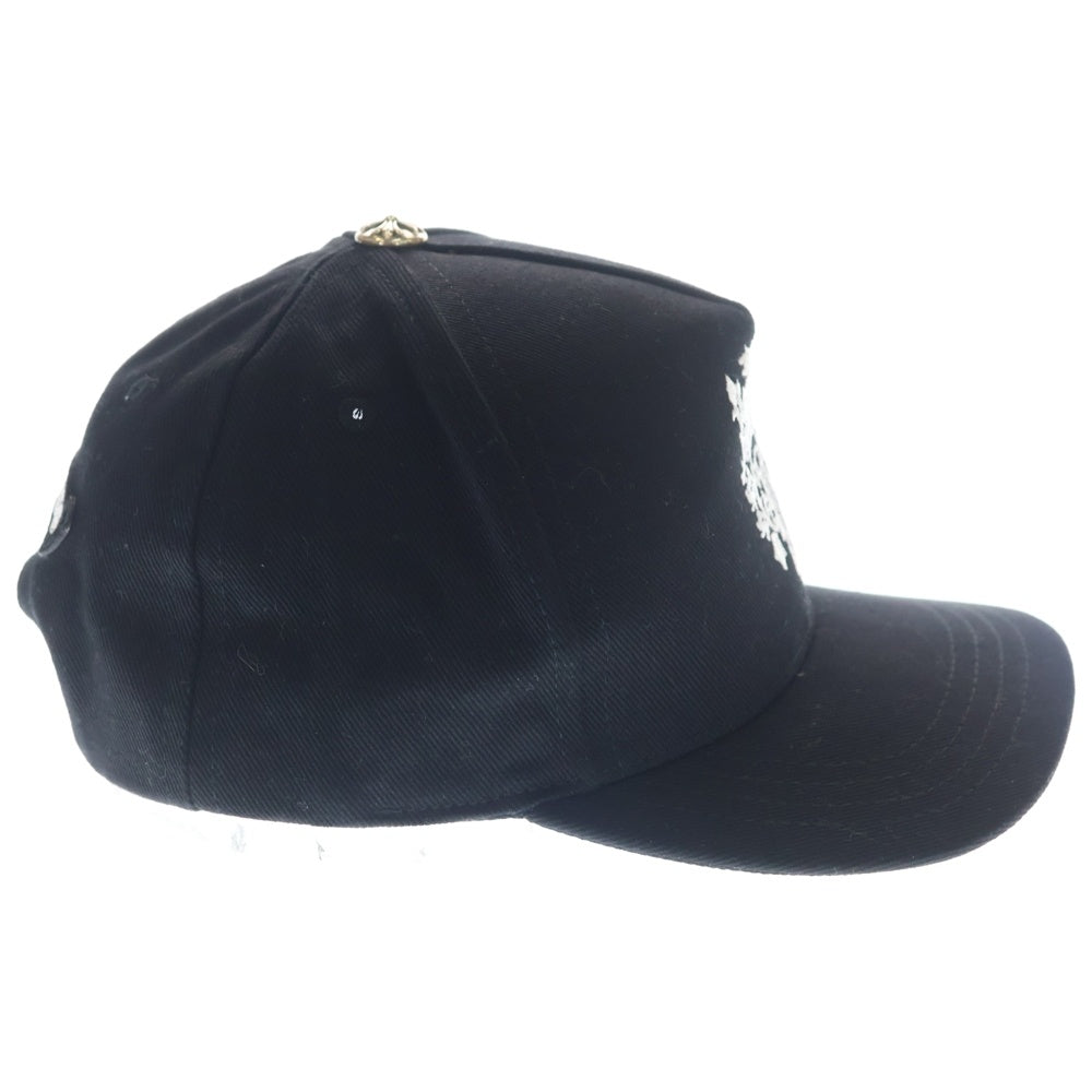 CHROME HEARTS(クロムハーツ) TRUCKER CAP デニムトラッカー ヴァインダガー刺繍 クロスボール付き キャップ ブラック
