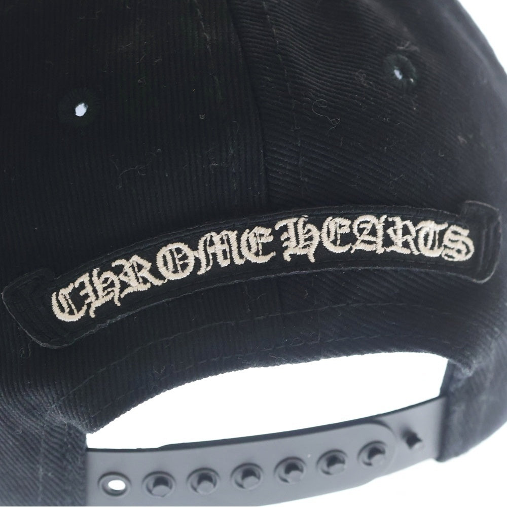 CHROME HEARTS(クロムハーツ) TRUCKER CAP デニムトラッカー ヴァインダガー刺繍 クロスボール付き キャップ ブラック