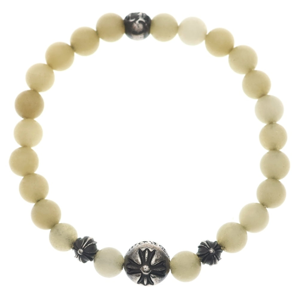 CHROME HEARTS(クロムハーツ) 6mm BEAD 6mmビーズブレス ホワイト ブレスレット