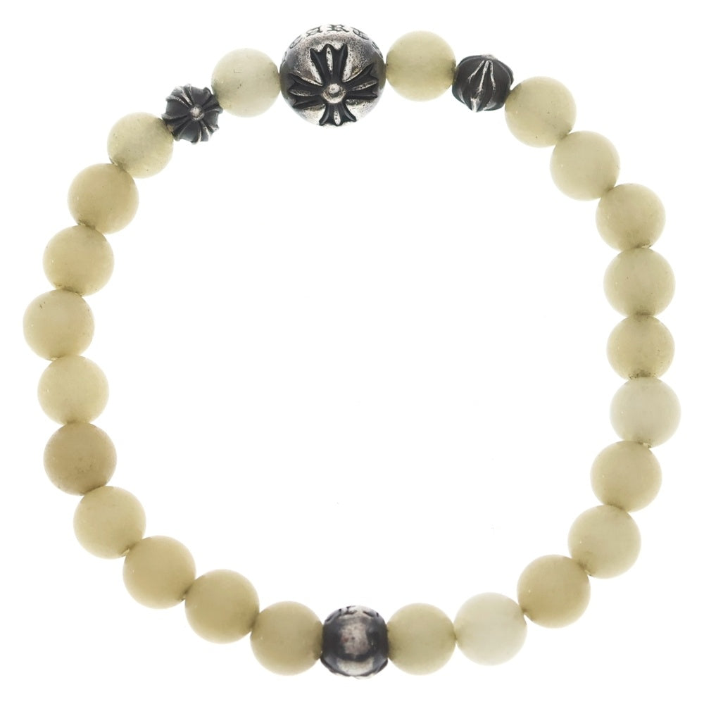 CHROME HEARTS(クロムハーツ) 6mm BEAD 6mmビーズブレス ホワイト ブレスレット