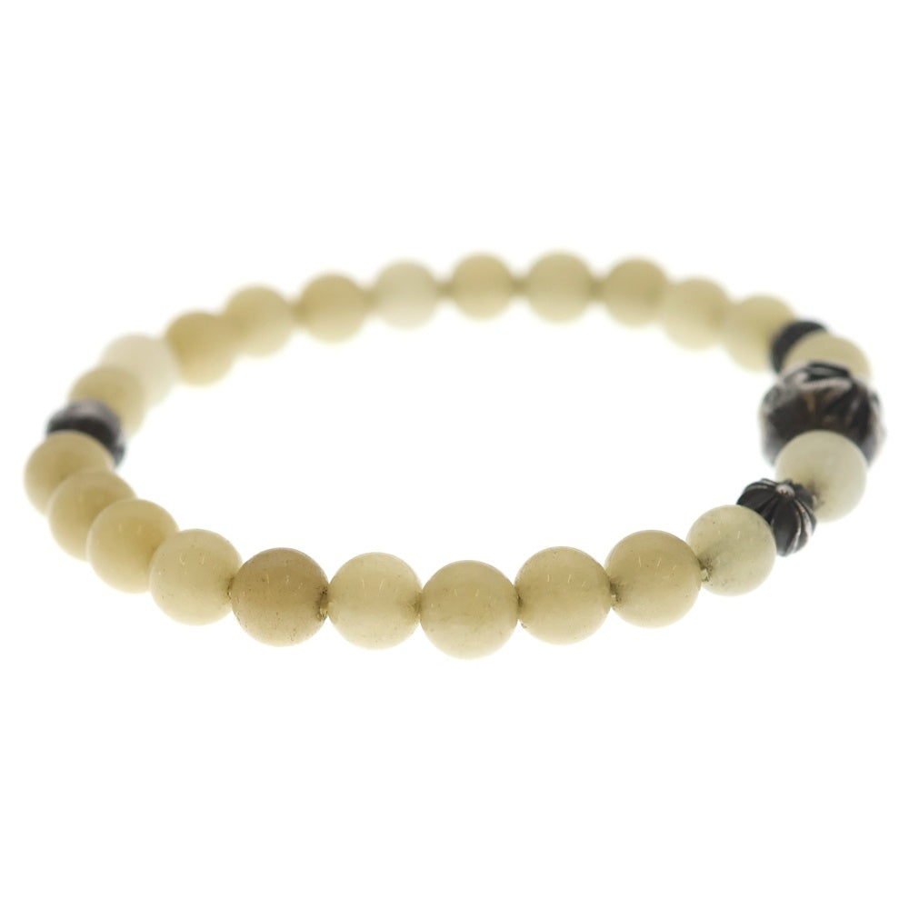 CHROME HEARTS(クロムハーツ) 6mm BEAD 6mmビーズブレス ホワイト ブレスレット