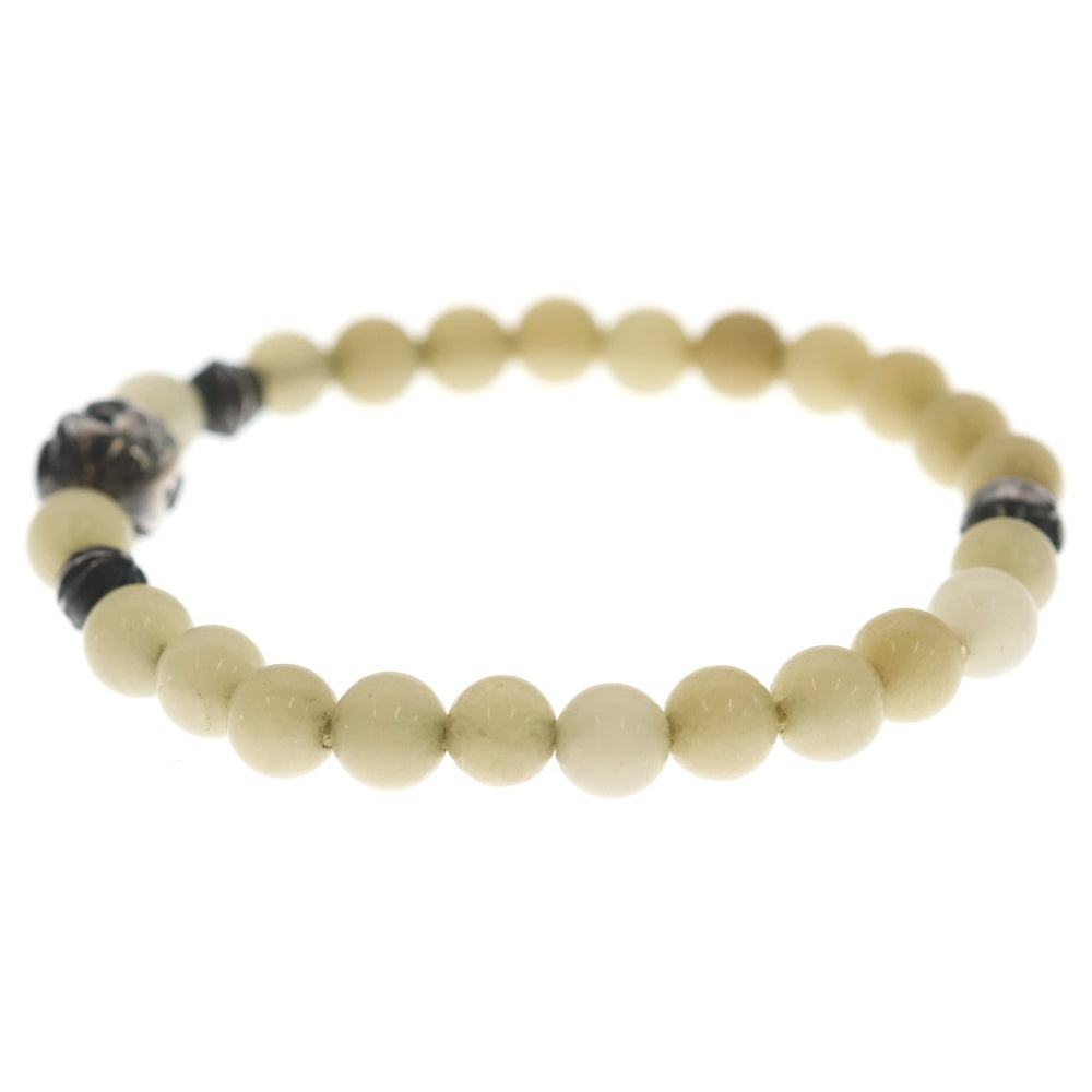 CHROME HEARTS(クロムハーツ) 6mm BEAD 6mmビーズブレス ホワイト ブレスレット