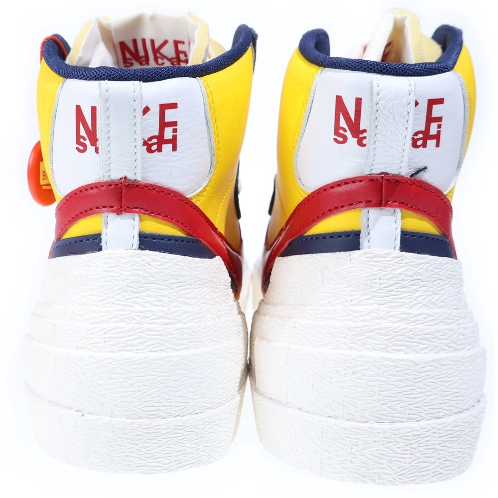 NIKE(ナイキ) sacai × Nike Blazer Mid Varsity Maize/Varsity Red ブレーザー ミッド バーシティレッド US10.5/28.5cm BV0072 700