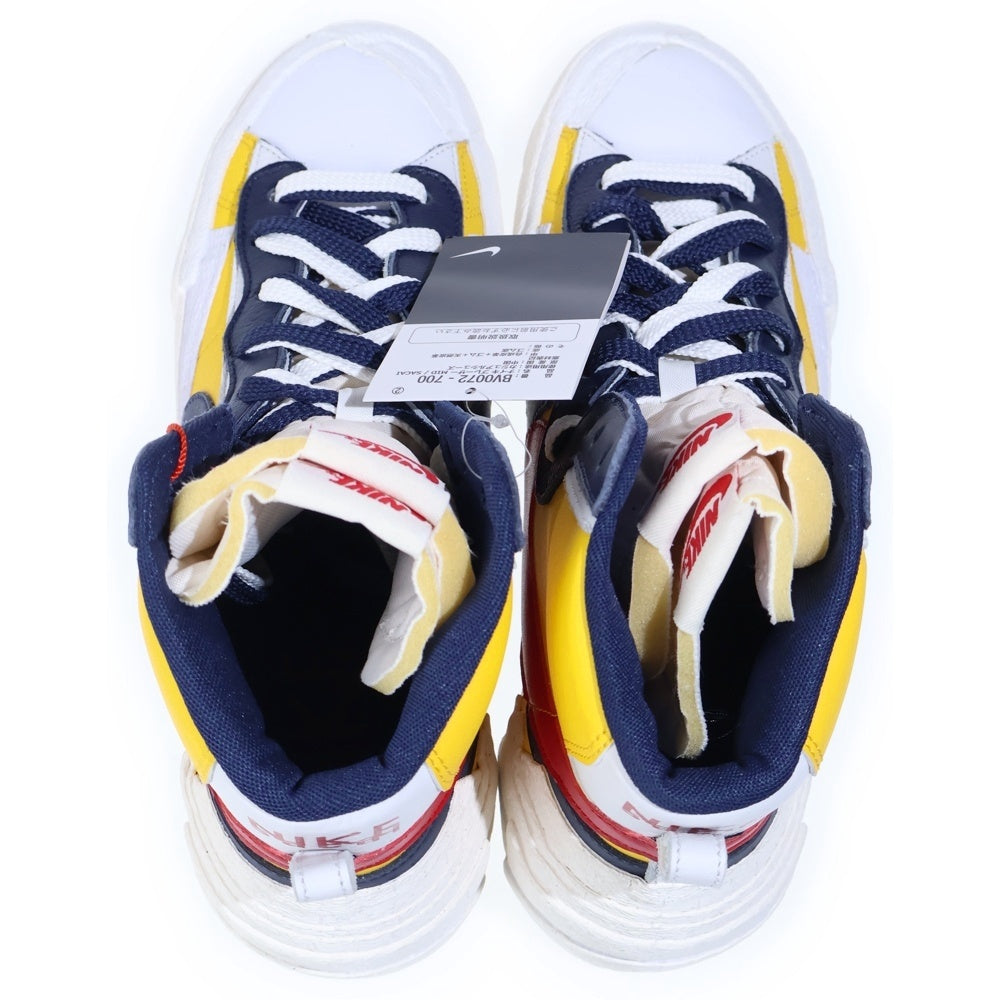 NIKE(ナイキ) sacai × Nike Blazer Mid Varsity Maize/Varsity Red ブレーザー ミッド バーシティレッド US10.5/28.5cm BV0072 700