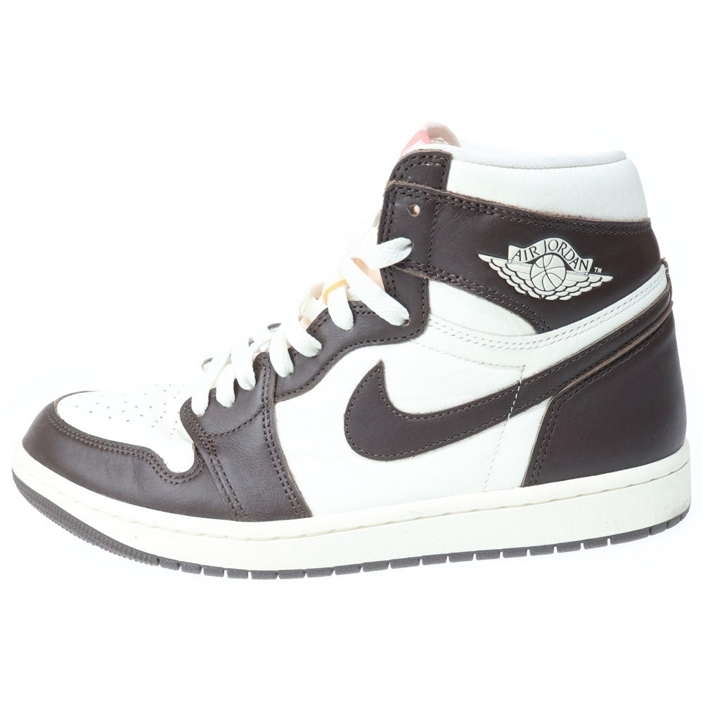 NIKE(ナイキ) WMNS BAROQUE BROWN レザーハイカット スニーカー ブラウン/ホワイト US11/28cm FD2596-200