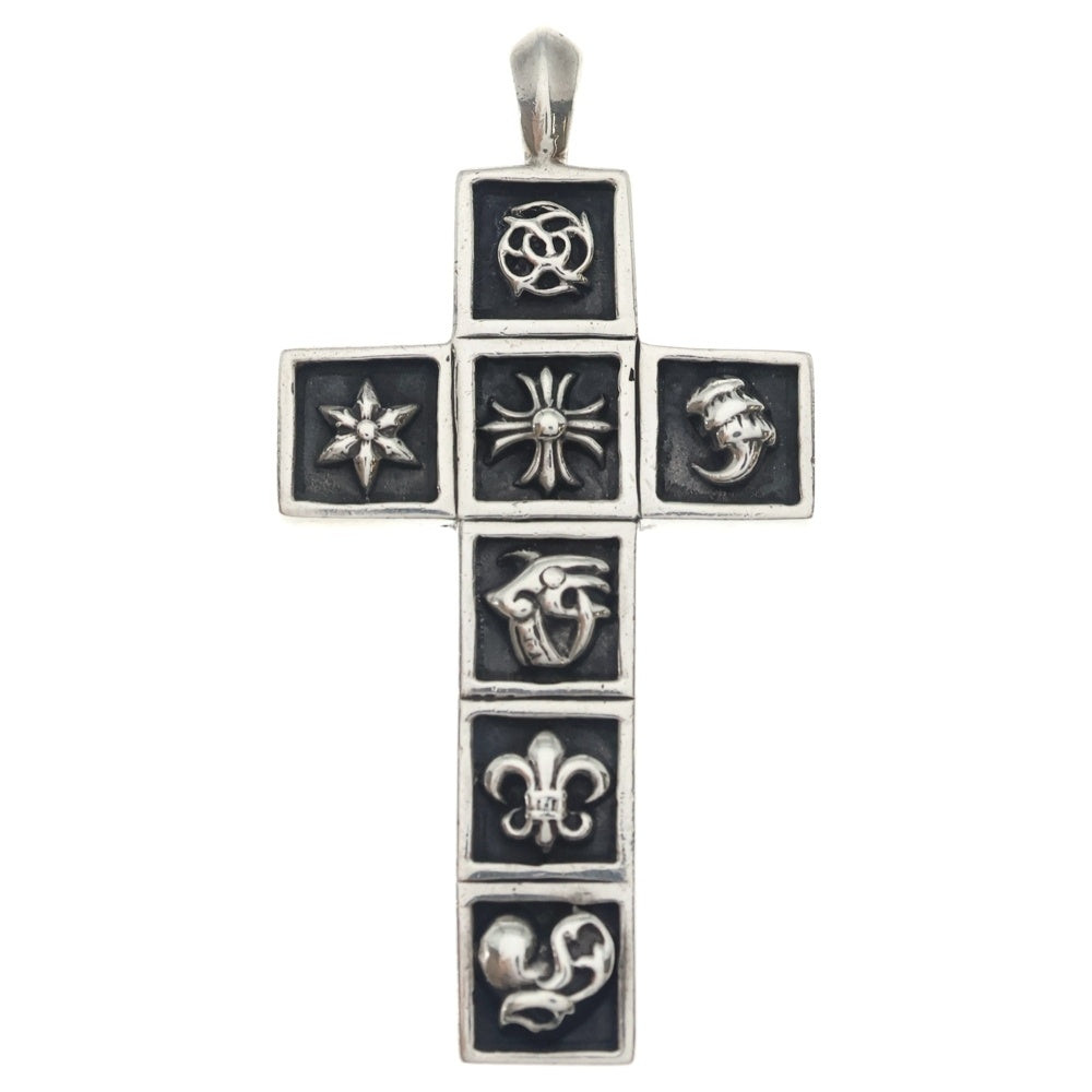 CHROME HEARTS(クロムハーツ) FRMD CRS マルチフレームドクロス ペンダント ネックレストップ シルバー