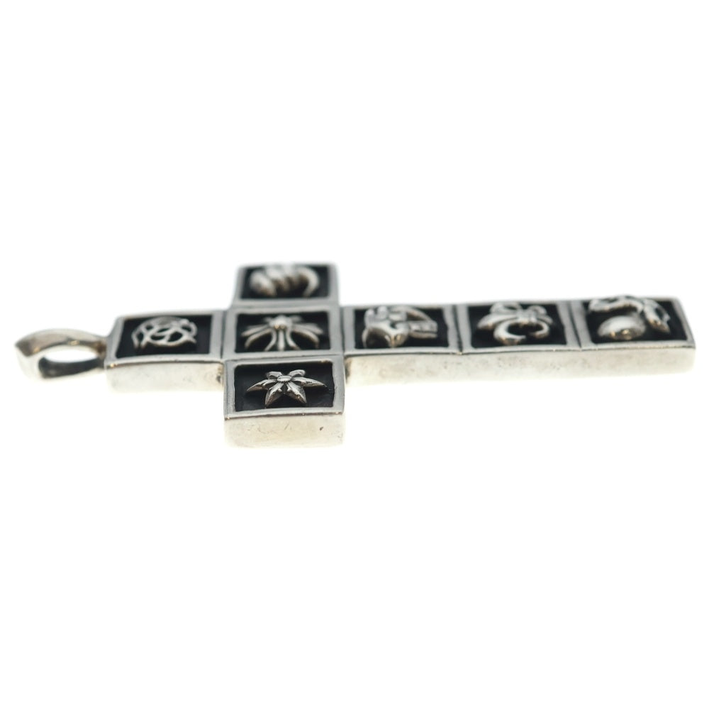 CHROME HEARTS(クロムハーツ) FRMD CRS マルチフレームドクロス ペンダント ネックレストップ シルバー