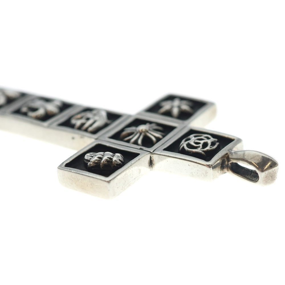 CHROME HEARTS(クロムハーツ) FRMD CRS マルチフレームドクロス ペンダント ネックレストップ シルバー