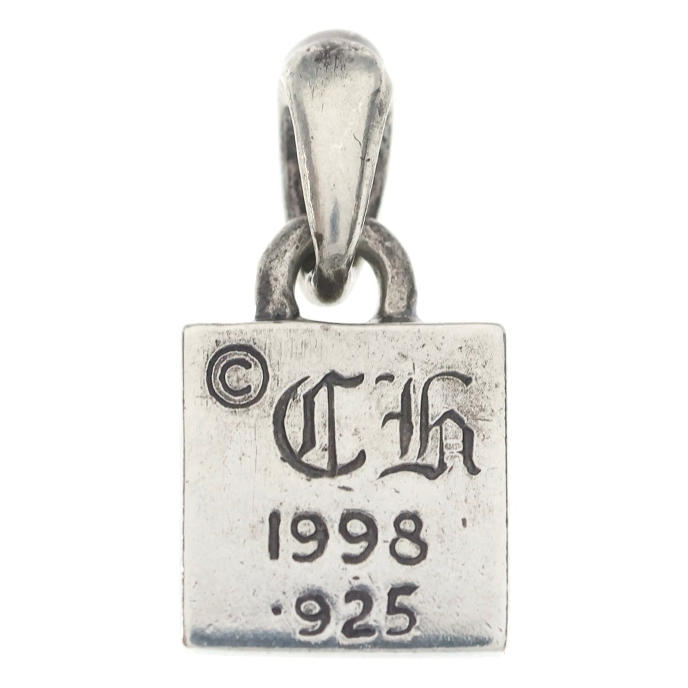 CHROME HEARTS(クロムハーツ) FRAMED CH PLUS 1RBY フレームドCHプラス 1ルビー ネックレストップ シルバー