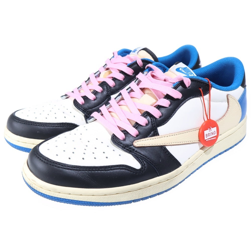 NIKE(ナイキ) ×TRAVIS SCOTT FRAGMENT DESIGN AIR JORDAN 1 LOW OG SP DM7866-140 エアジョーダン1 ローカットスニーカー US9.5/27.5cm DM7866-140