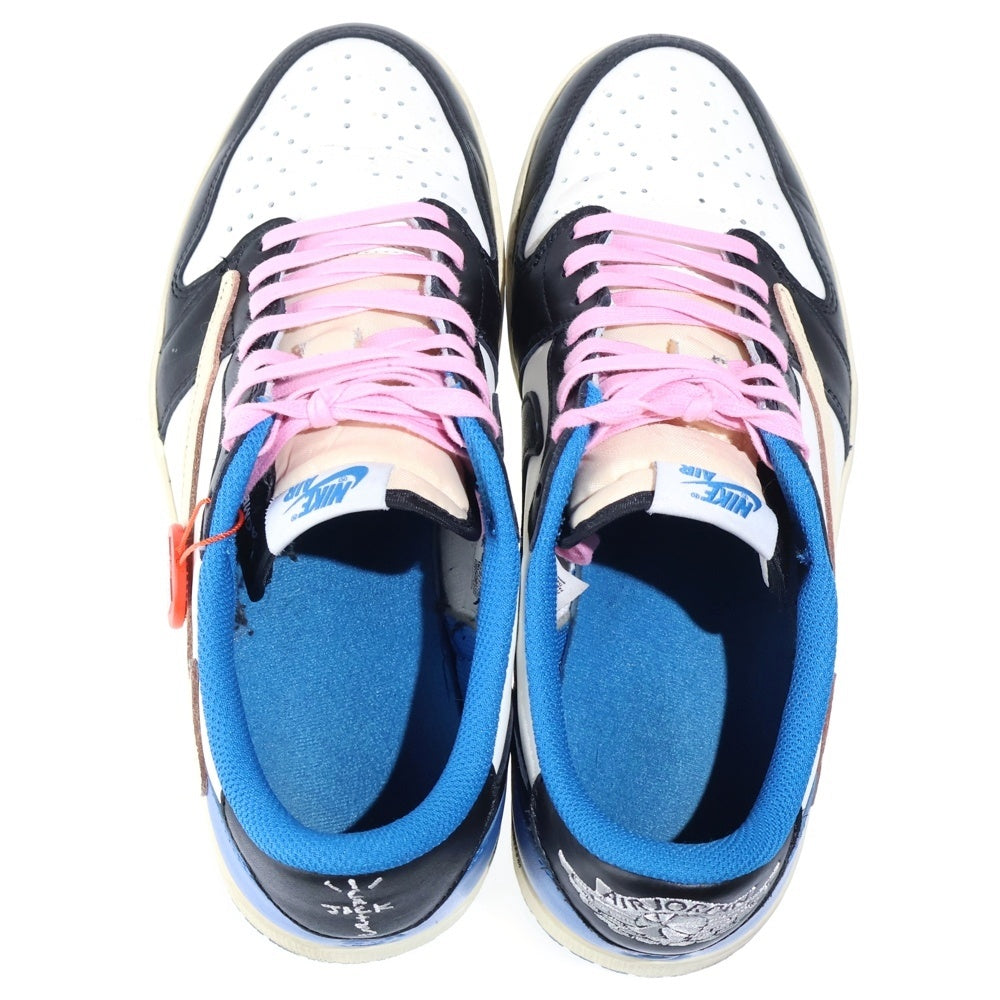 NIKE(ナイキ) ×TRAVIS SCOTT FRAGMENT DESIGN AIR JORDAN 1 LOW OG SP DM7866-140 エアジョーダン1 ローカットスニーカー US9.5/27.5cm DM7866-140