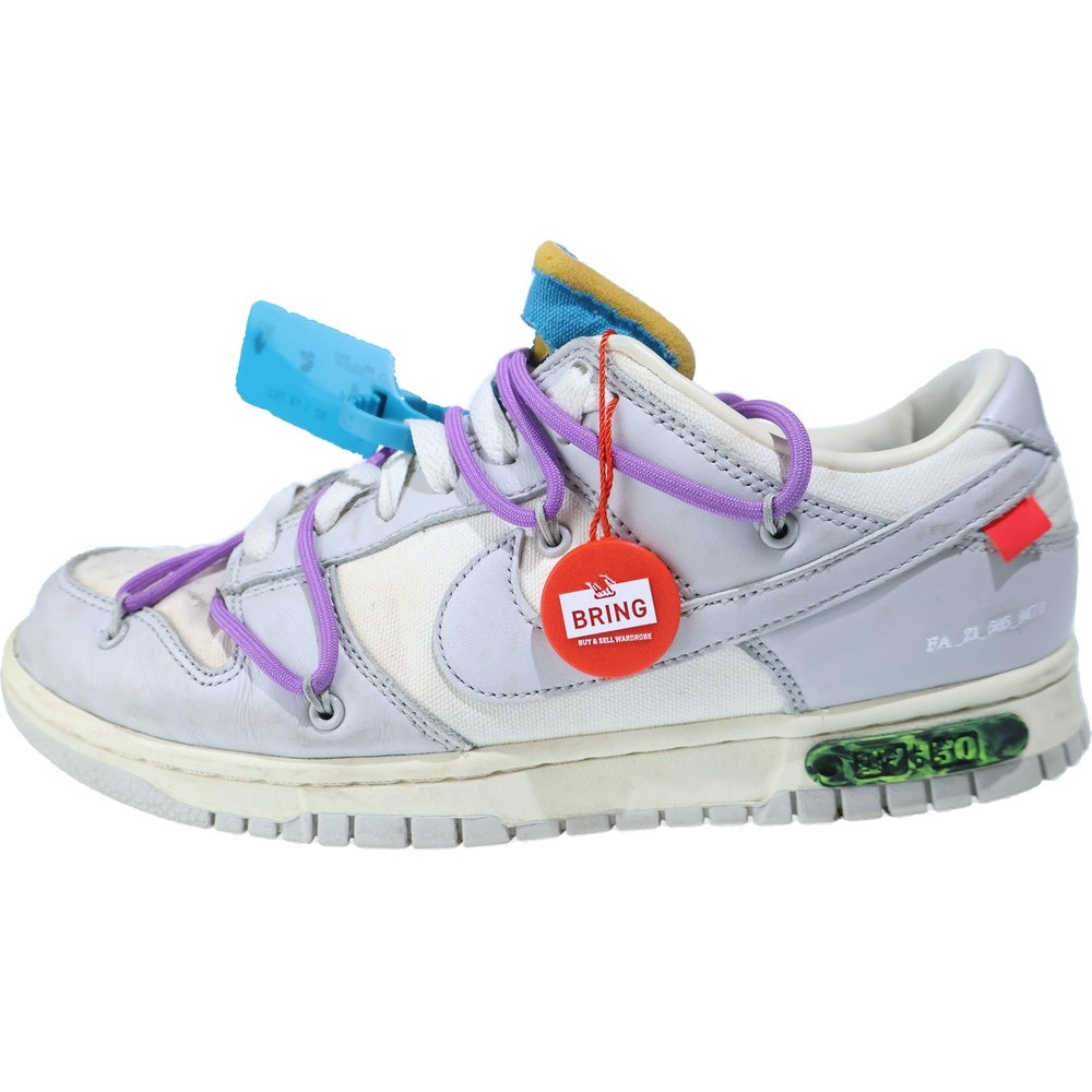 NIKE(ナイキ) ×Off White DUNK LOW オフホワイト ダンク ローカットスニーカー ホワイト US8.5/26.5cm DM1602-125