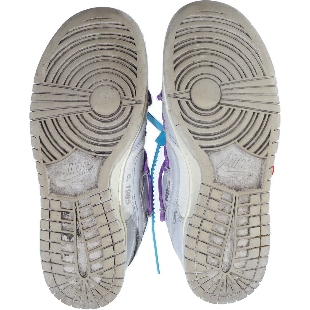 NIKE(ナイキ) ×Off White DUNK LOW オフホワイト ダンク ローカットスニーカー ホワイト US8.5/26.5cm DM1602-125