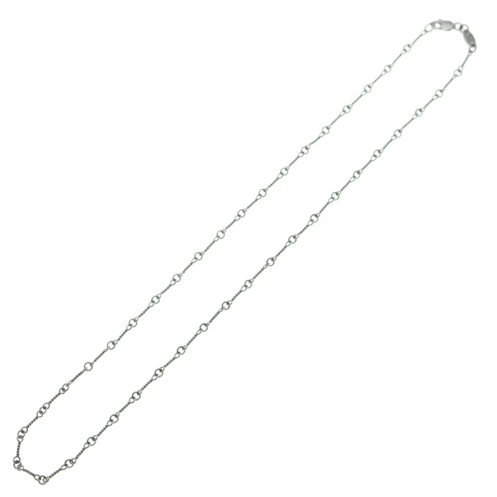 CHROME HEARTS(クロムハーツ) 18KWG NECKCHAIN T16 ツイストチェーンネックレス 16inch ホワイトゴールド BCA002