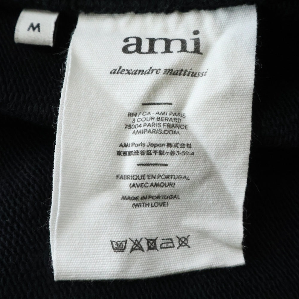 AMI Alexandre Mattiussi(アミアレクサンドルマテュッシ) 21AW Track Short ロゴ刺繍トラックショーツ ハーフパンツ ブラック A21HJ328.747