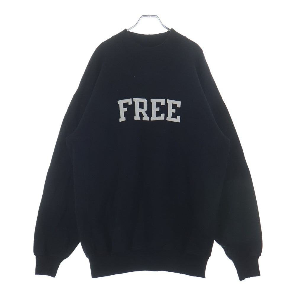 BALENCIAGA(バレンシアガ) フロントロゴ刺繍 スウェットトレーナー ブラック 652981 TKVD4