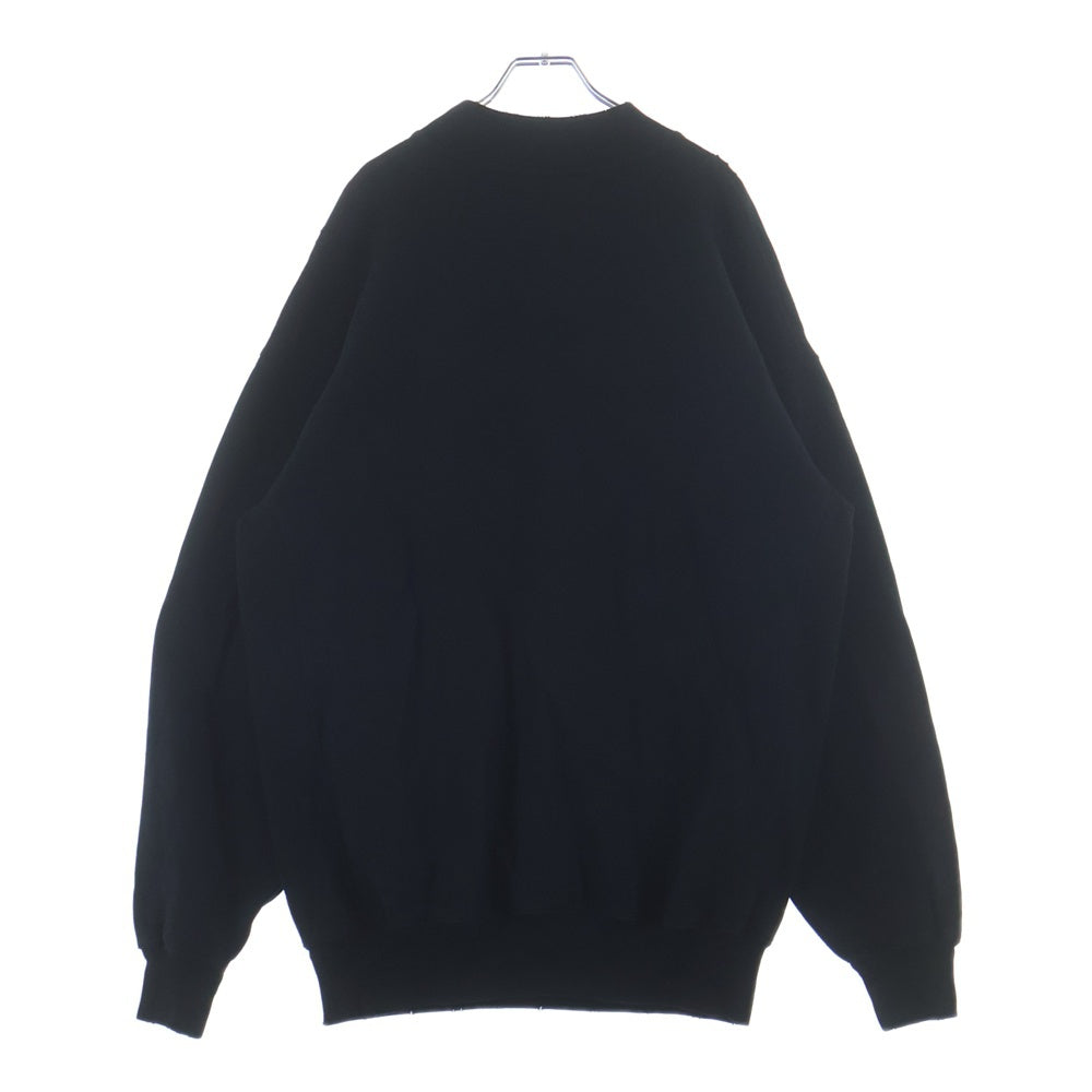 BALENCIAGA(バレンシアガ) フロントロゴ刺繍 スウェットトレーナー ブラック 652981 TKVD4
