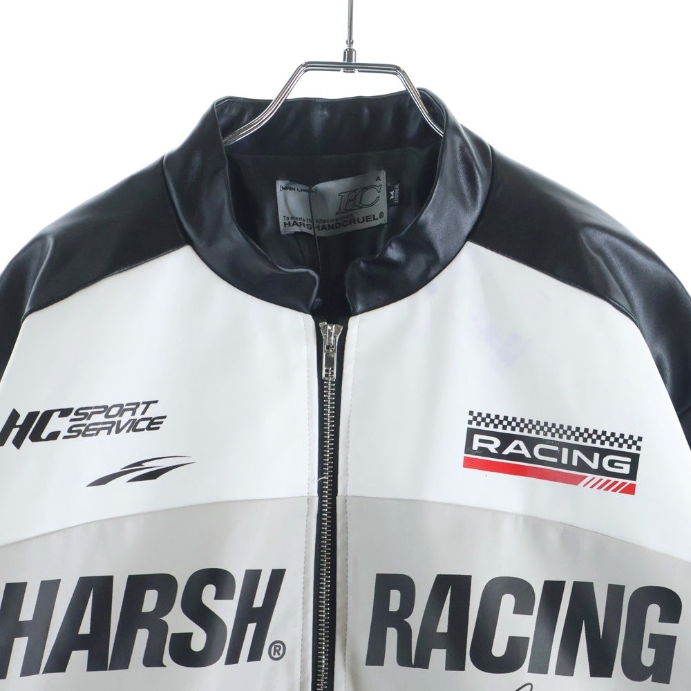 NO BRAND(ノーブランド) HARSH AND CRUEL レーシング ジャケット ブラック
