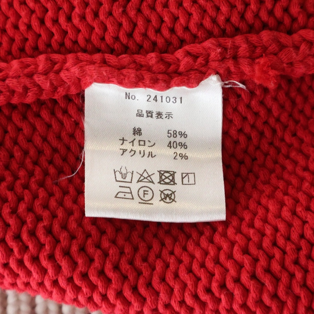 amok(アモク) Tiger Knit タイガーニット レッド 241031