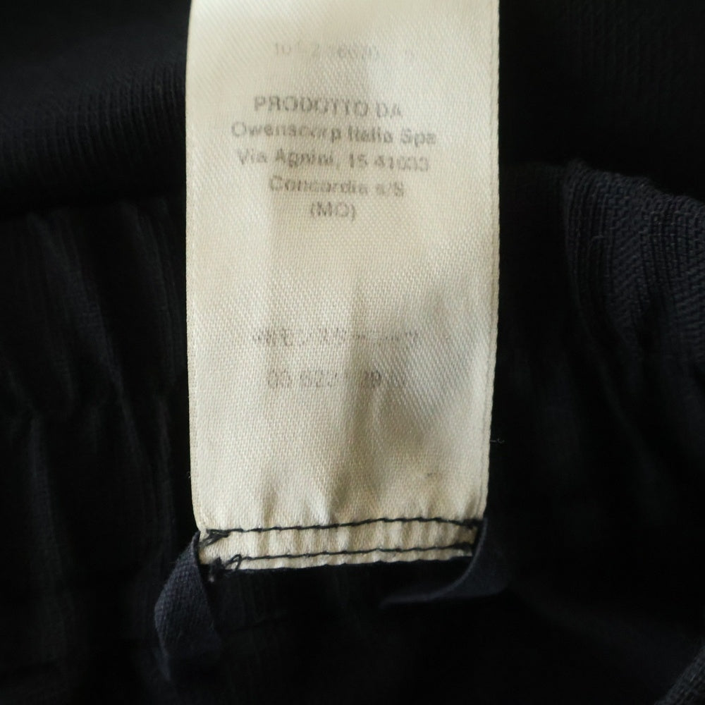 Rick Owens(リックオウエンス) 21SS DRAWSTRING SLIM LONG フロントステッチデザイン マルチポケット ドローストリング イージーパンツ ブラック RU21S6390-WHEM2