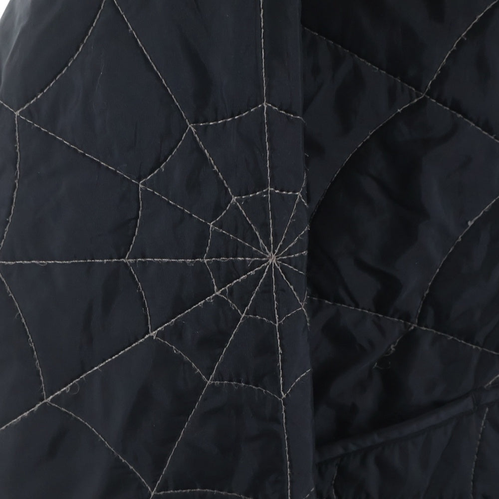 SUPREME(シュプリーム) 19AW Spider Web Quilted Work Jacket スパイダーウェブキルテッドワークジャケット キルティングナイロン中綿ボンバージャケット ブルゾン ブラック